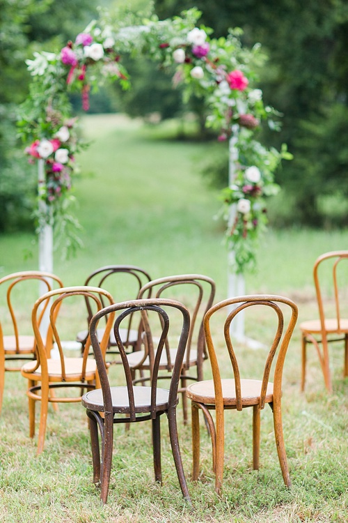 Gorgeous summer wedding styled shoot at the Katelyn James Workshop with specialty and vintage rentals by Paisley & Jade 