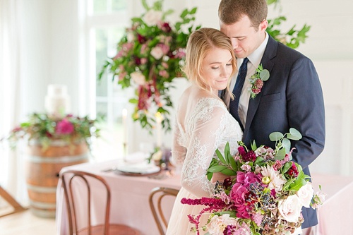 Gorgeous summer wedding styled shoot at the Katelyn James Workshop with specialty and vintage rentals by Paisley & Jade 