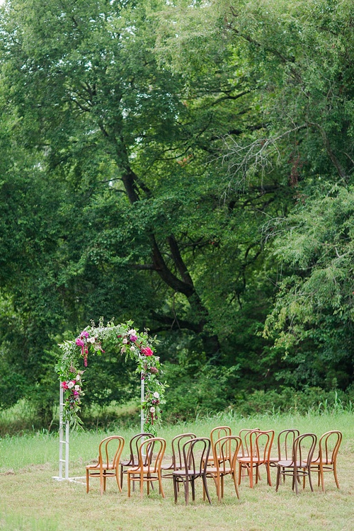 Gorgeous summer wedding styled shoot at the Katelyn James Workshop with specialty and vintage rentals by Paisley & Jade 