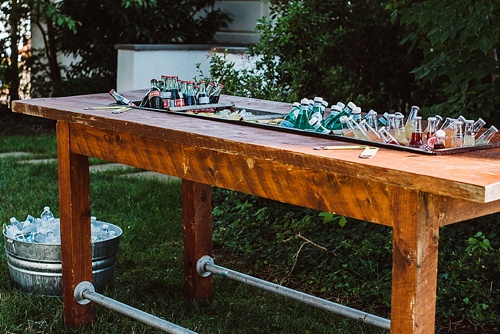 Charming outdoor vineyard wedding in Charlottesville with specialty and vintage rentals provided by Paisley & Jade 