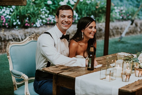 Charming outdoor vineyard wedding in Charlottesville with specialty and vintage rentals provided by Paisley & Jade 