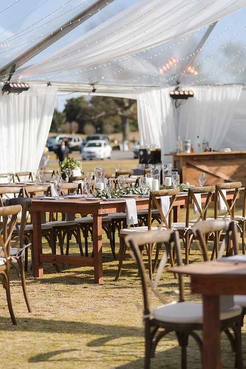 Rustic chic wedding in Suffolk, Virginia with specialty and vintage rentals by Paisley & Jade 