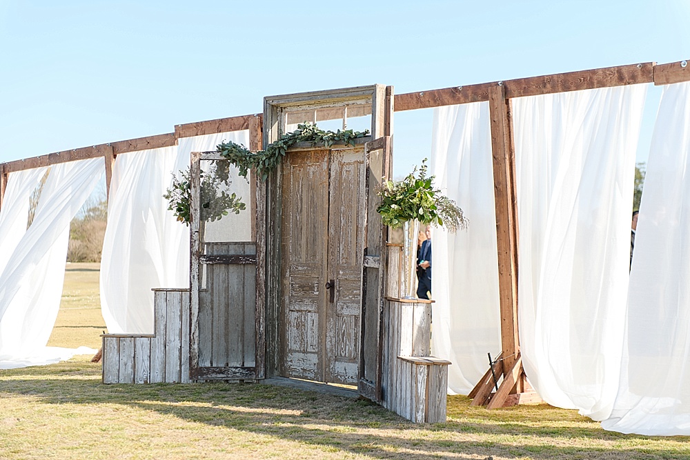 Rustic chic wedding in Suffolk, Virginia with specialty and vintage rentals by Paisley & Jade