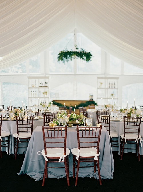Elegant outdoor wedding in Virginia with specialty and vintage rentals provided by Paisley & Jade 