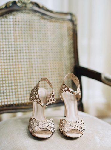 Elegant outdoor wedding in Virginia with specialty and vintage rentals provided by Paisley & Jade