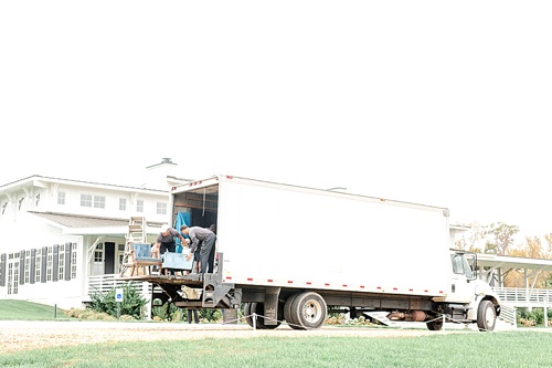 P&J Signature Installation Service in action at Upper Shirley Vineyards and documented by Bri & Wes Photography