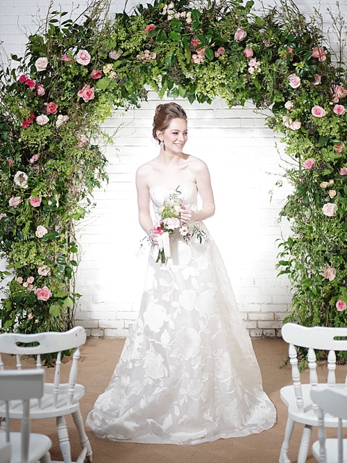 Gorgeous Spring editorial bridal shoot for Washingtonian Bride & Groom Magazine with space and vintage and specialty rentals provided by Paisley & Jade 