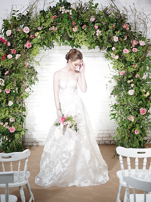 Gorgeous Spring editorial bridal shoot for Washingtonian Bride & Groom Magazine with space and vintage and specialty rentals provided by Paisley & Jade 