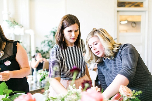 The School of Styling workshop at Highpoint & Moore in Richmond Virginia with rentals and space provided by Paisley & Jade 