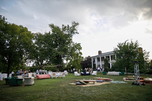 Fun and casual rehearsal dinner at The Clifton Inn with specialty and vintage rentals by Paisley & Jade