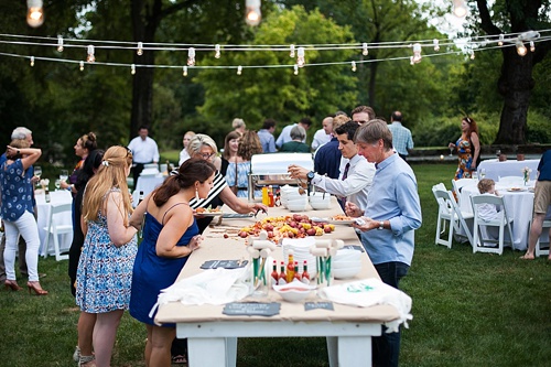 Fun and casual rehearsal dinner at The Clifton Inn with specialty and vintage rentals by Paisley & Jade