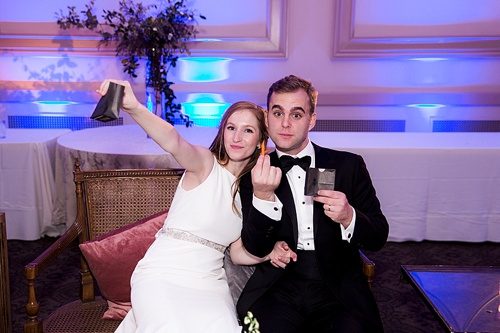 Luxurious hotel ballroom wedding reception in Richmond, Va with specialty rentals by Paisley & Jade