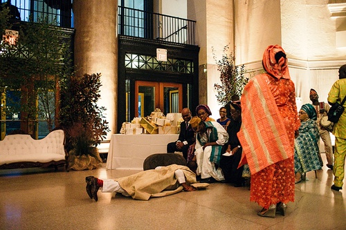 Marvelous multi-cultural wedding at The Science Museum of Virginia with specialty and vintage rentals by Paisley & Jade