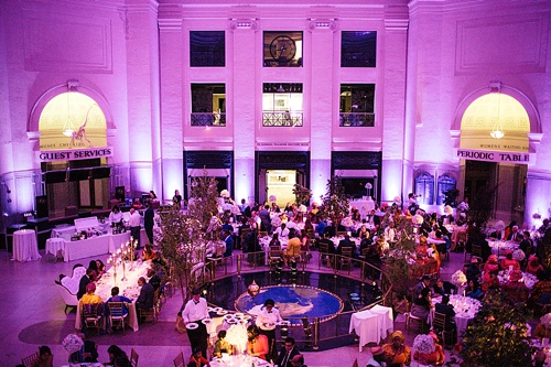 Marvelous multi-cultural wedding at The Science Museum of Virginia with specialty and vintage rentals by Paisley & Jade