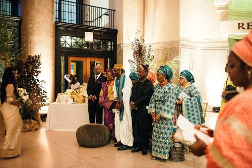 Marvelous multi-cultural wedding at The Science Museum of Virginia with specialty and vintage rentals by Paisley & Jade