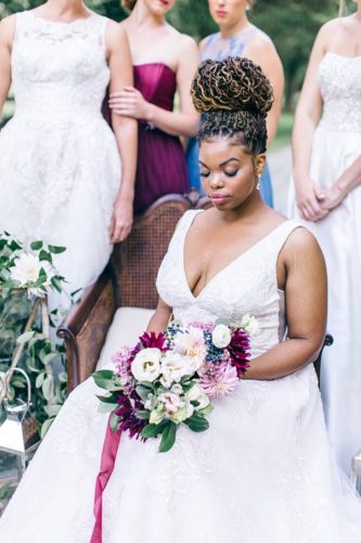 Romantic and elegant wedding inspiration at Seven Springs Farm in Virginia with specialty and vintage rentals by Paisley & Jade