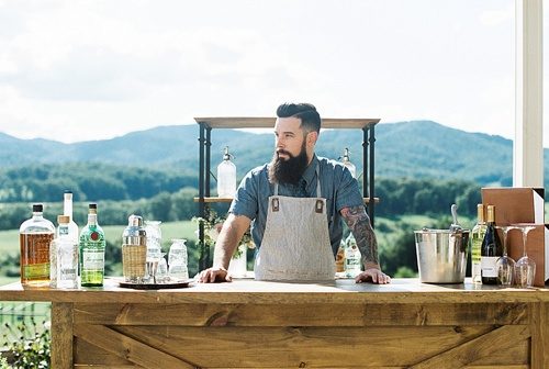 Romantic and elegant wedding inspirations styled shoot at Pippin Hill Vineyards with vintage and specialty rentals by Paisley & Jade