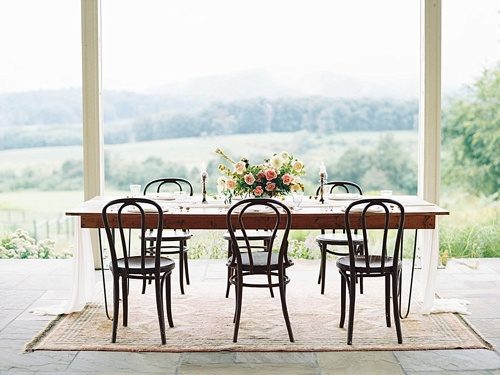 Romantic and elegant wedding inspirations styled shoot at Pippin Hill Vineyards with vintage and specialty rentals by Paisley & Jade