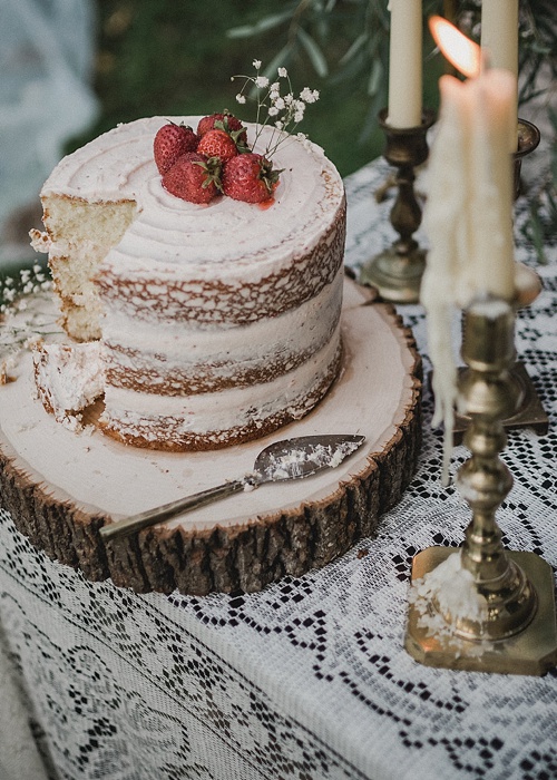 Sweet surprise elopement with specialty and vintage rental pieces provided by Paisley and Jade