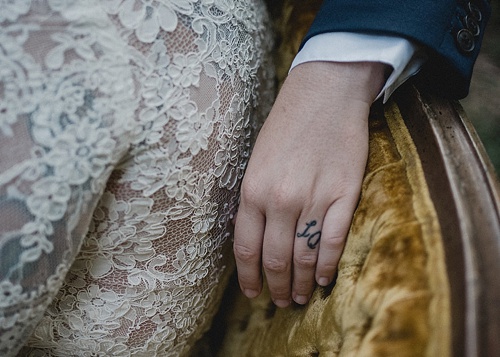 Sweet surprise elopement with specialty and vintage rental pieces provided by Paisley and Jade