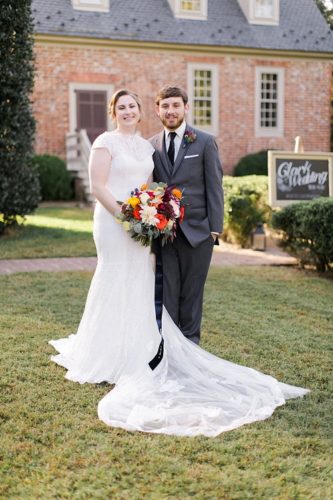Beautiful Fall wedding at Seven Springs Farm with Star Wars inspiration and specialty and vintage rentals by Paisley & Jade