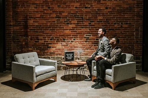 Swanky and industrial wedding inspiration shoot in Baltimore with specialty and vintage rentals by Paisley and Jade 