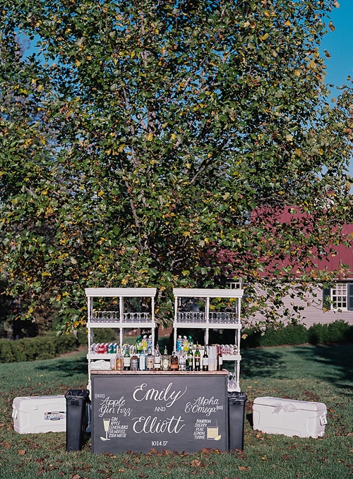 Gorgeous outdoor wedding in the Blue Ridge Mountains with specialty vintage rentals by Paisley and Jade 