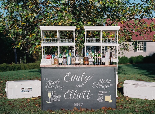 Gorgeous outdoor wedding in the Blue Ridge Mountains with specialty vintage rentals by Paisley and Jade 