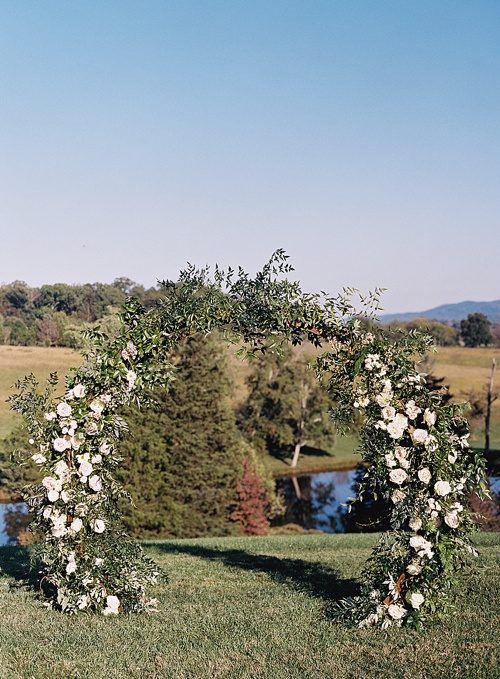 Gorgeous outdoor wedding in the Blue Ridge Mountains with specialty vintage rentals by Paisley and Jade 