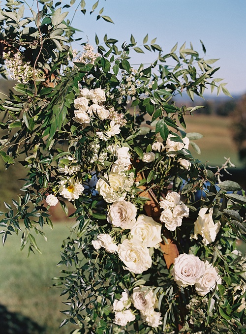 Gorgeous outdoor wedding in the Blue Ridge Mountains with specialty vintage rentals by Paisley and Jade 