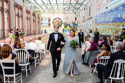 Fun urban chic wedding in Richmond with specialty and vintage rentals by Paisley and Jade 