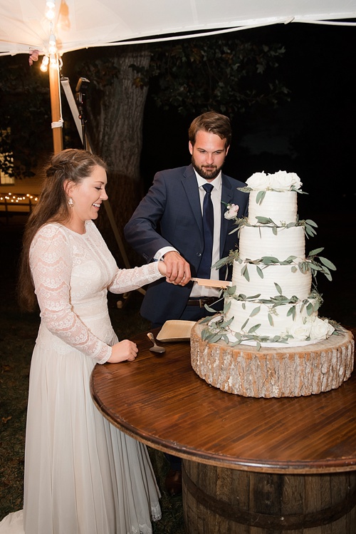 Wonderful waterfront Fall wedding on the Eastern Shore of Virginia with specialty and vintage rentals provided by Paisley and Jade 