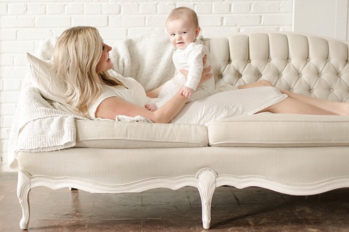 Sweet mommy and me photo shoot at Highpoint and Moore with space and specialty rentals by Paisley and Jade