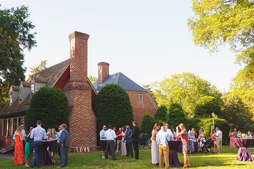 Causal and colorful garden wedding at Seven Springs Farm in Virginia with specialty and vintage rentals by Paisley and Jade 