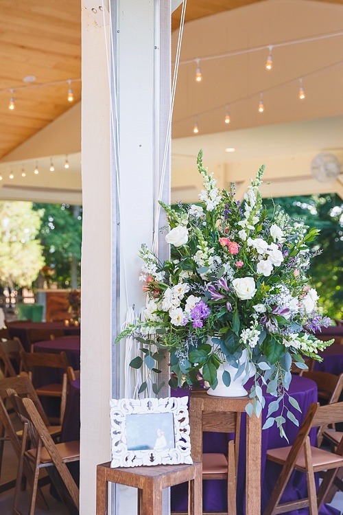 Causal and colorful garden wedding at Seven Springs Farm in Virginia with specialty and vintage rentals by Paisley and Jade 