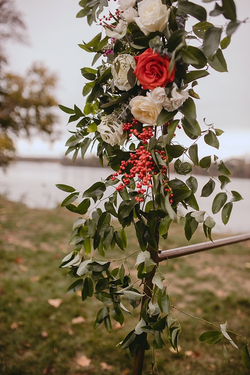 Modern and chic wedding at Upper Shirley Vineyards with specialty and vintage rentals provided by Paisley and Jade 