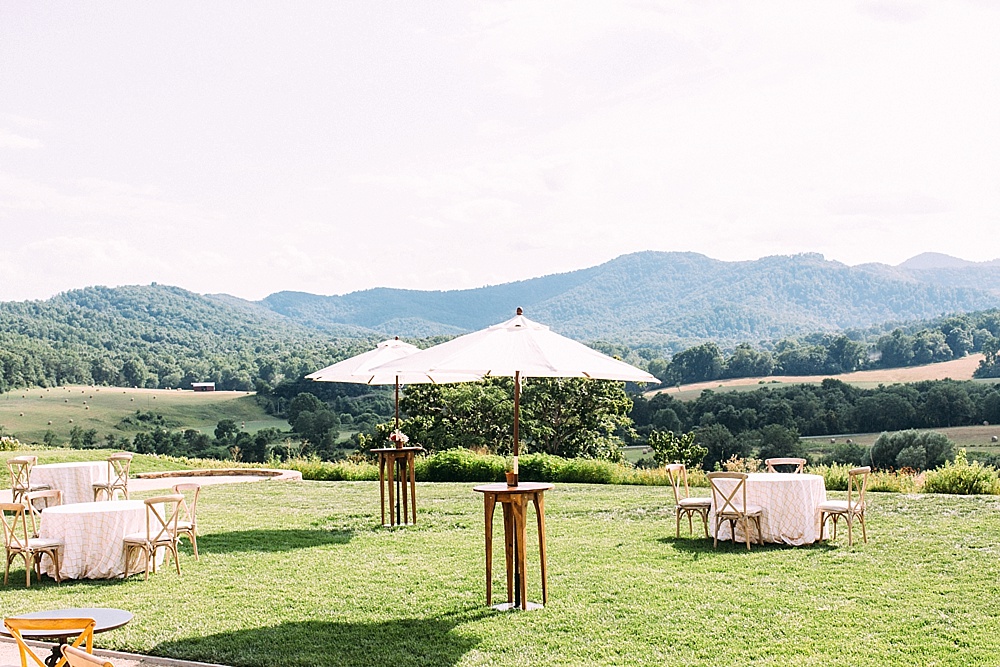 Gorgeous farmer's market inspired wedding at Pippin Hill Farm and Vineyard in Charlottesville, Virginia with specialty and vintage rentals by Paisley and Jade