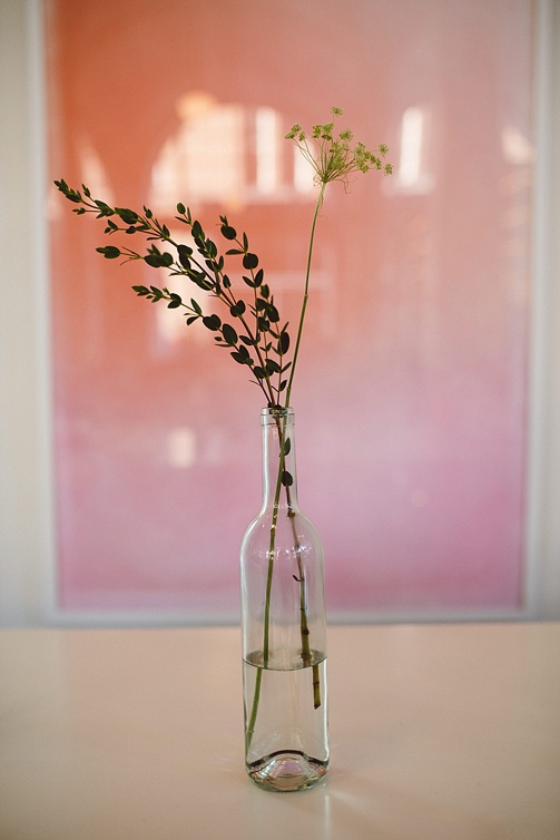 Chic and charming courtyard wedding at Quirk Hotel in Richmond, Virginia with specialty and vintage rentals by Paisley & Jade 