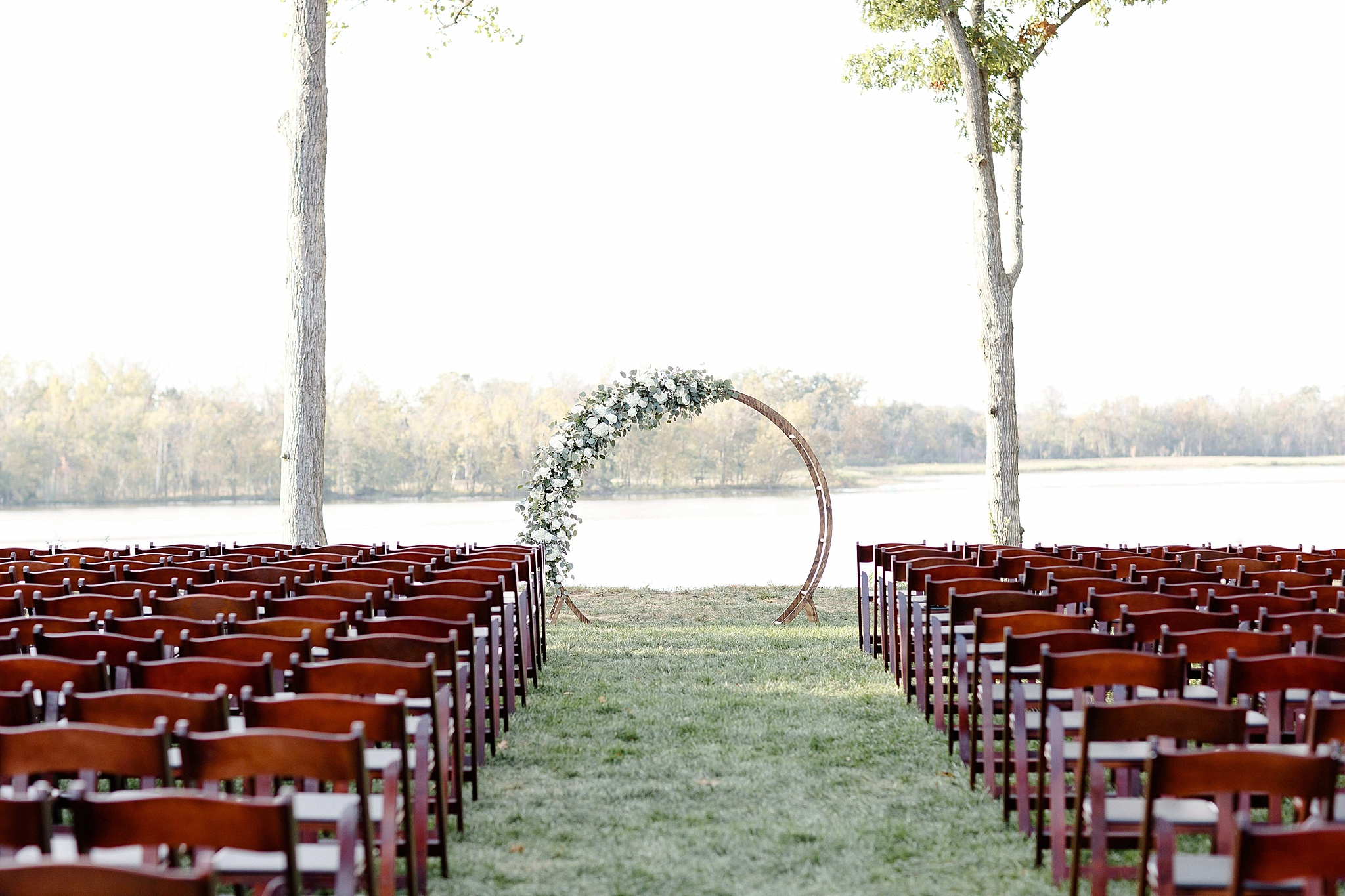 Classic winery wedding at Upper Shirley Vineyards with specialty and vintage rentals by Paisley and Jade