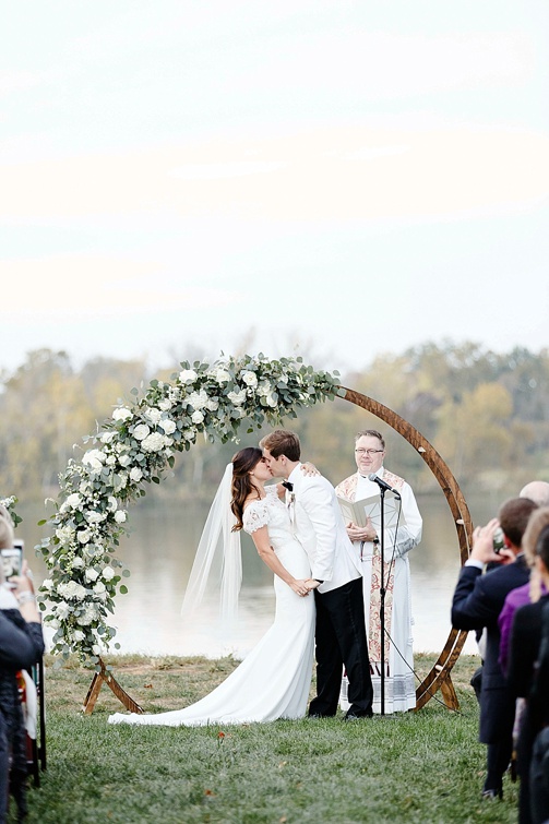 Classic winery wedding at Upper Shirley Vineyards with specialty and vintage rentals by Paisley and Jade 