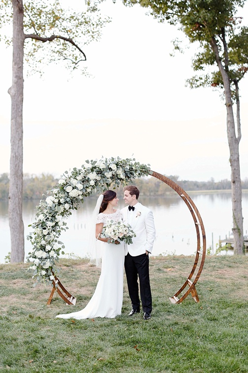 Classic winery wedding at Upper Shirley Vineyards with specialty and vintage rentals by Paisley and Jade 