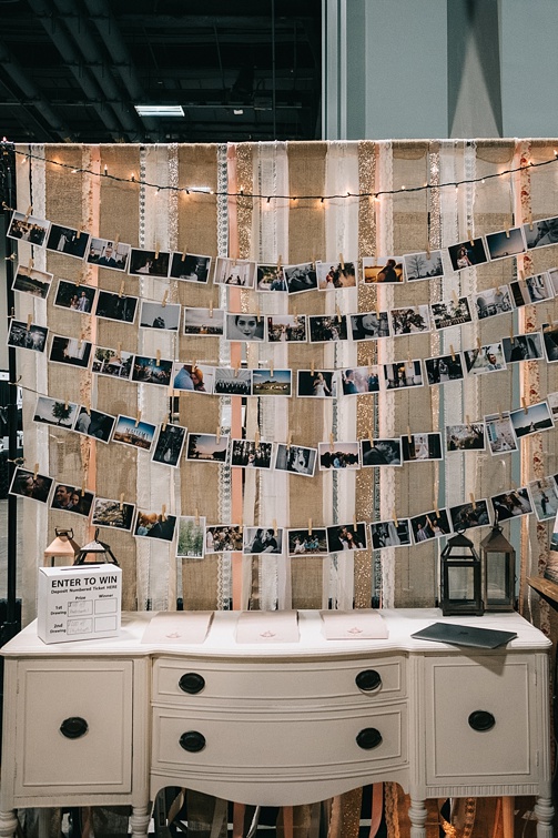 Trade show display in Washington DC for a bridal show with Endless Pursuit Photography with specialty and vintage prop rentals by Paisley and Jade