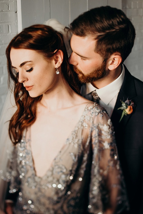 Moody and modern wedding inspiration styled shoot at Highpoint & Moore with space and specialty rentals by Paisley & Jade 