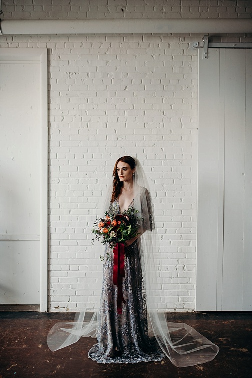 Moody and modern wedding inspiration styled shoot at Highpoint & Moore with space and specialty rentals by Paisley & Jade 