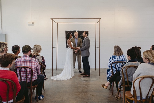 Modern and minimal wedding inspiration styled shoot at Studio 23 in Richmond with specialty and vintage rentals by Paisley & Jade 