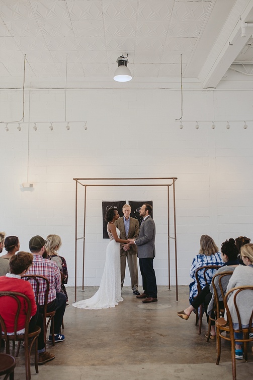 Modern and minimal wedding inspiration styled shoot at Studio 23 in Richmond with specialty and vintage rentals by Paisley & Jade 