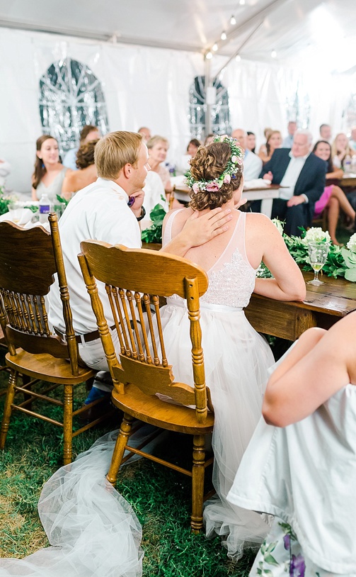 Charming and casual country wedding in Virginia with specialty and vintage rentals by Paisley & Jade