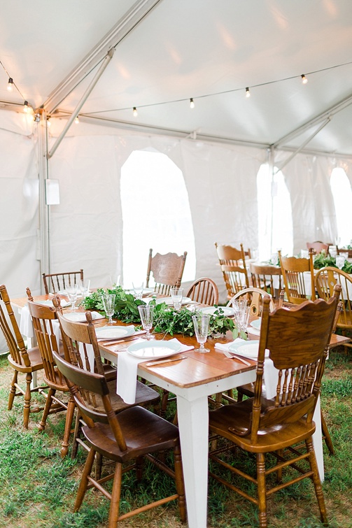 Charming and casual country wedding in Virginia with specialty and vintage rentals by Paisley & Jade