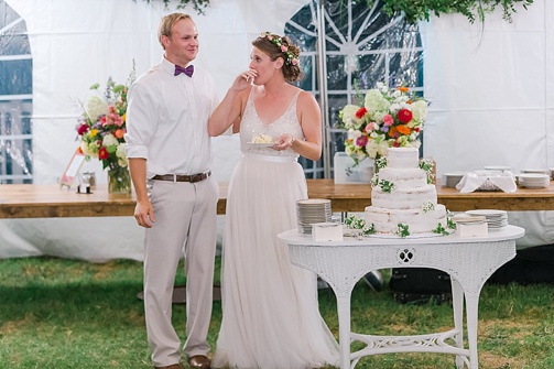 Charming and casual country wedding in Virginia with specialty and vintage rentals by Paisley & Jade