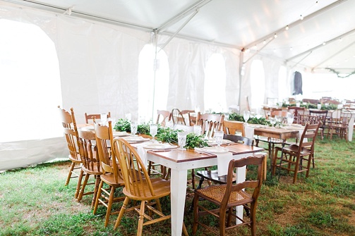 Charming and casual country wedding in Virginia with specialty and vintage rentals by Paisley & Jade